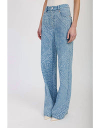 En Saison Tarak Straight Leg Jeans in blue - women's jeans - alternate view