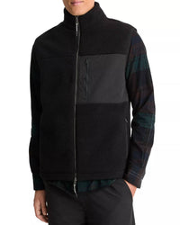 Vince Teddy Fleece Vest in black - men's jacket