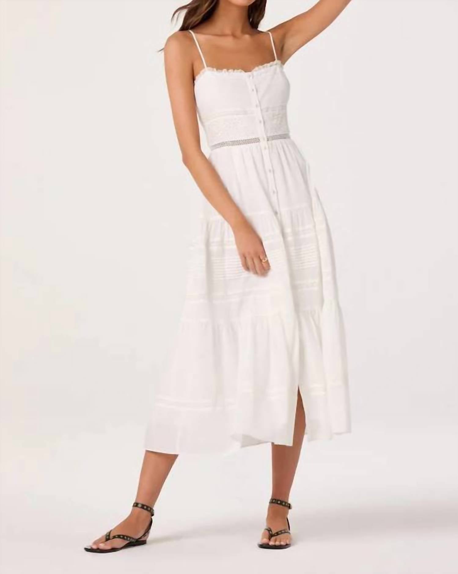 Astr - Annabel Woven Tiered Midi Dress