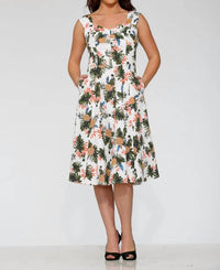 Orchid Bloom - Hawaiian Swing Dress