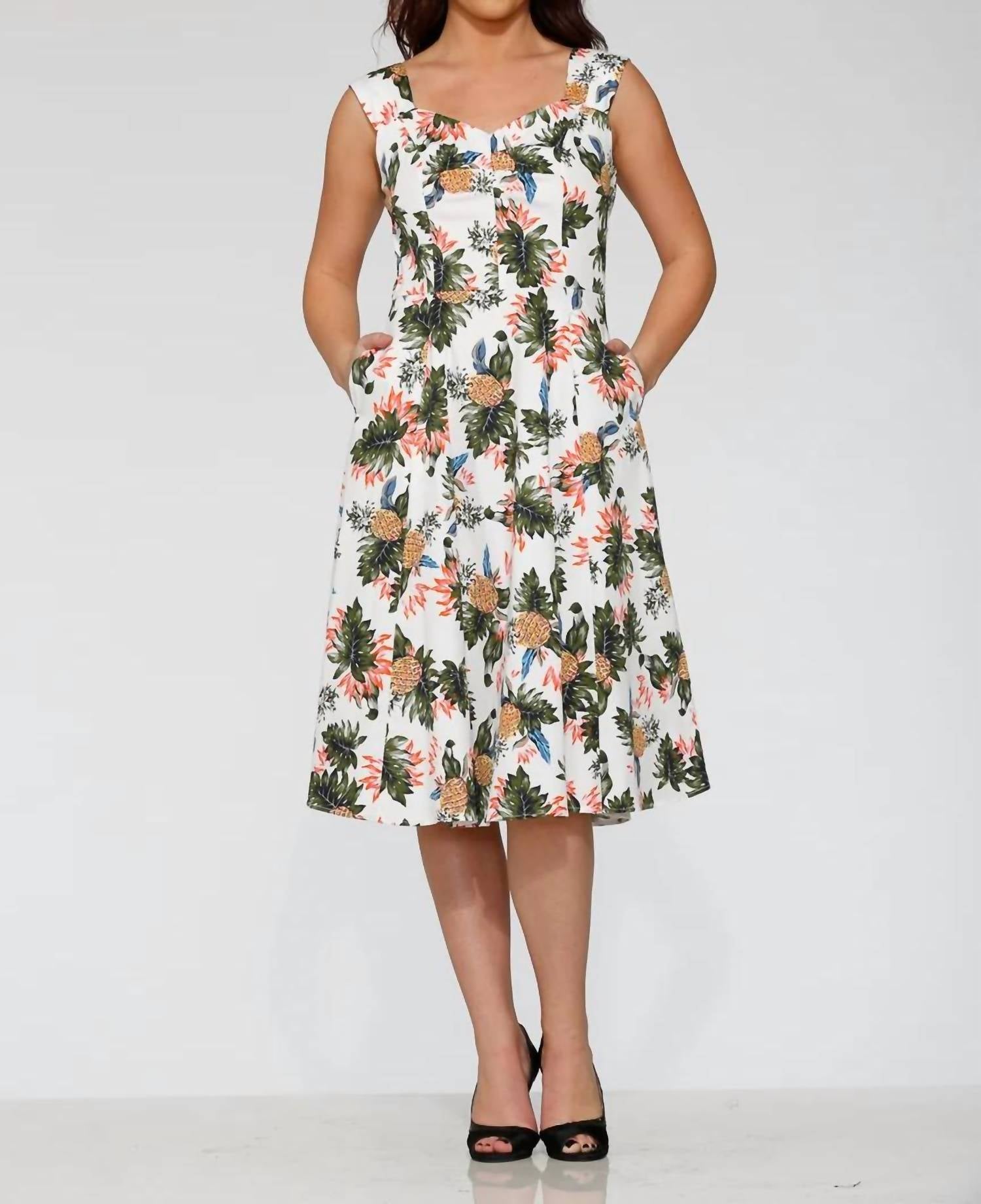 Orchid Bloom - Hawaiian Swing Dress