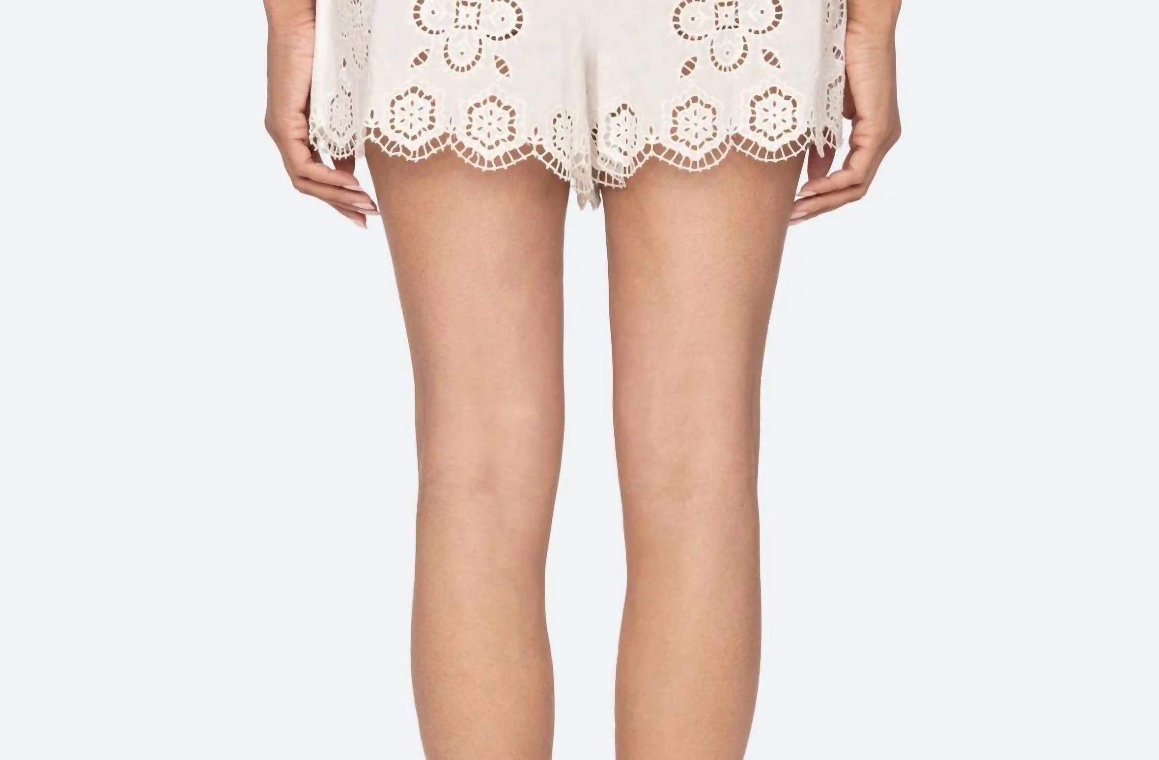 Sea - Babette Eyelet Pull-on Shorts