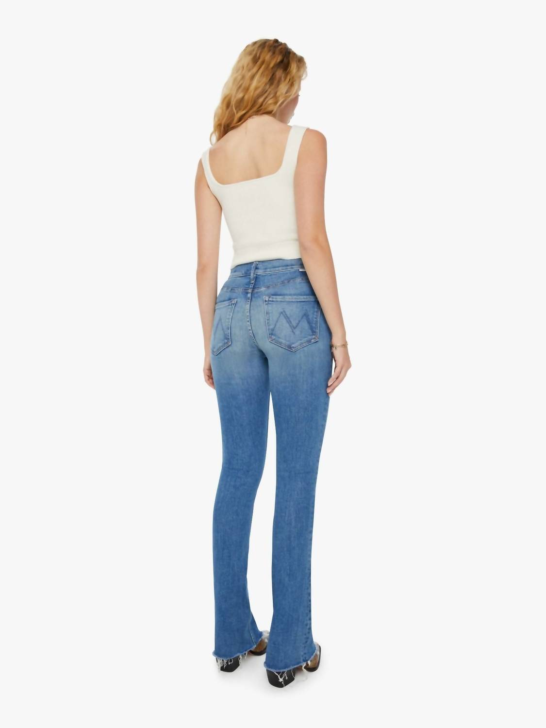 Mother - Runaway Fray Mid-rise Flare