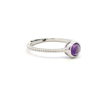 Aamiaa - Color Candy Collection Ring With 5mm Round Amethyst