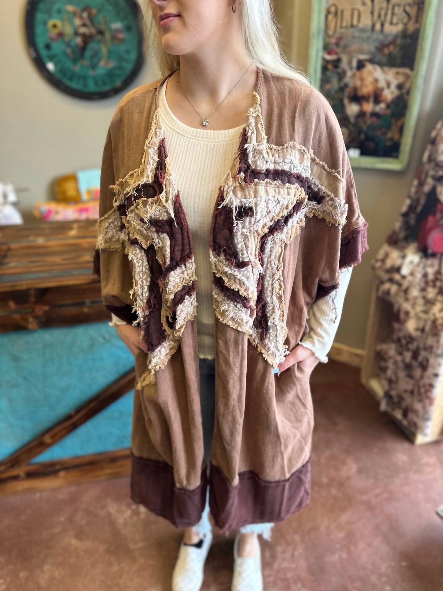 Oli & Hali - Star Patched Kimono