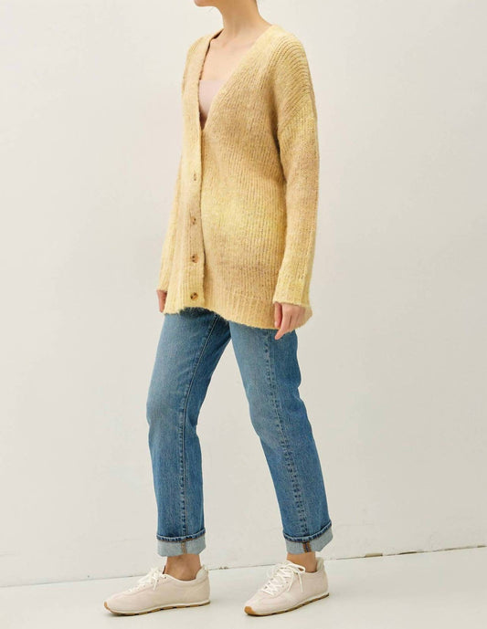 Be Cool - Tonal Gradient Oversized Wool Cardigan