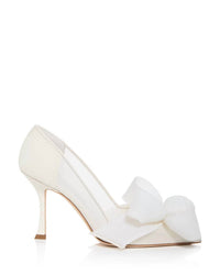 Jimmy Choo - Women's Staz 90 Mesh Pump Heel With Bow