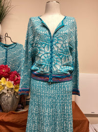 IVKO Women's Zip Cardigan in seashell - women's cardigan