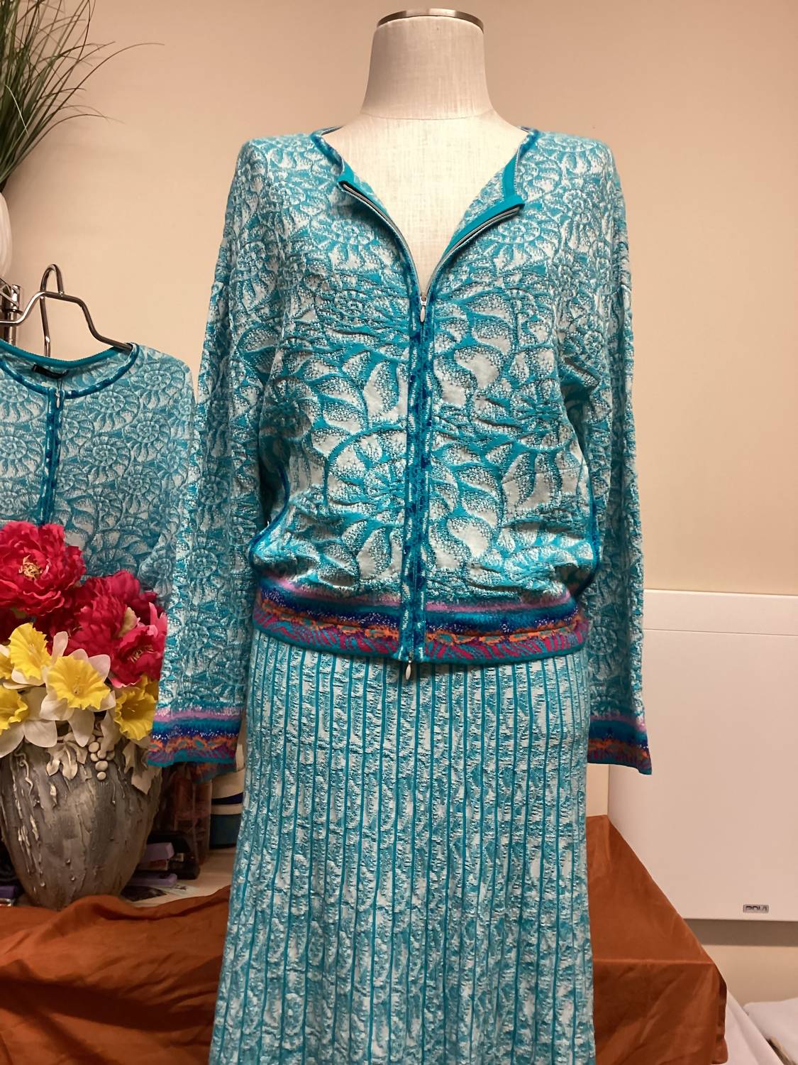 IVKO Women's Zip Cardigan in seashell - women's cardigan