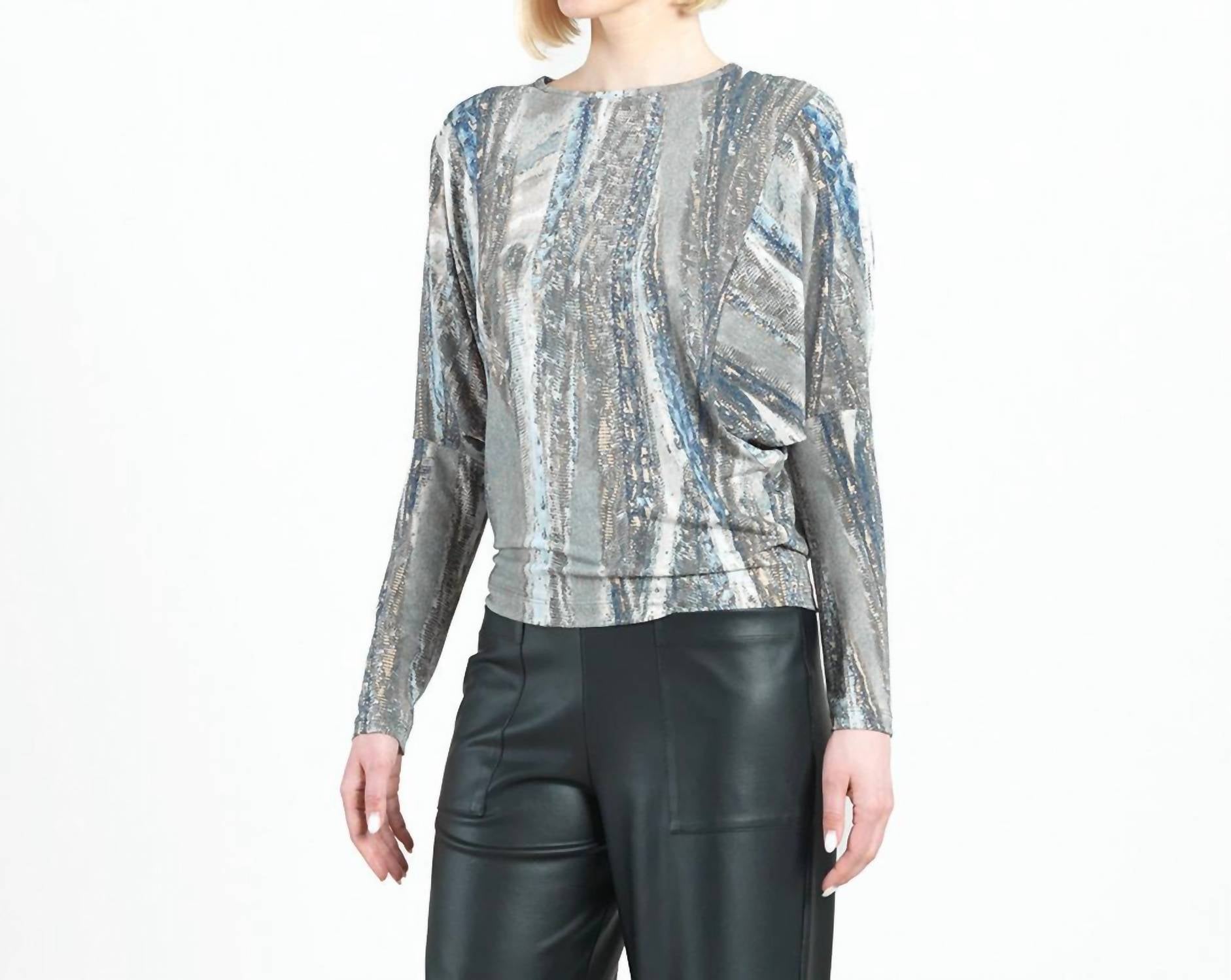 Clara Sun Woo - Python Dolman Sleeve Top