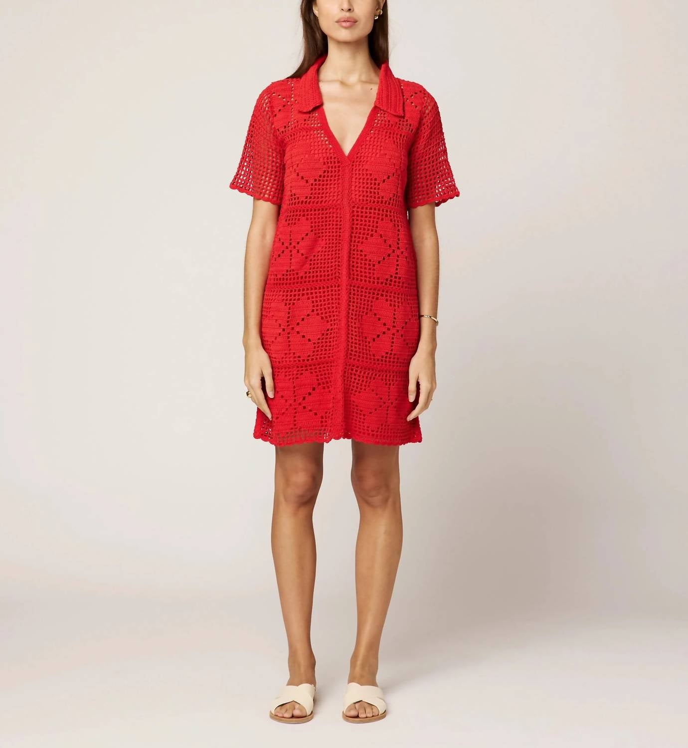 Vince - Ileanna Crochet Mini Dress