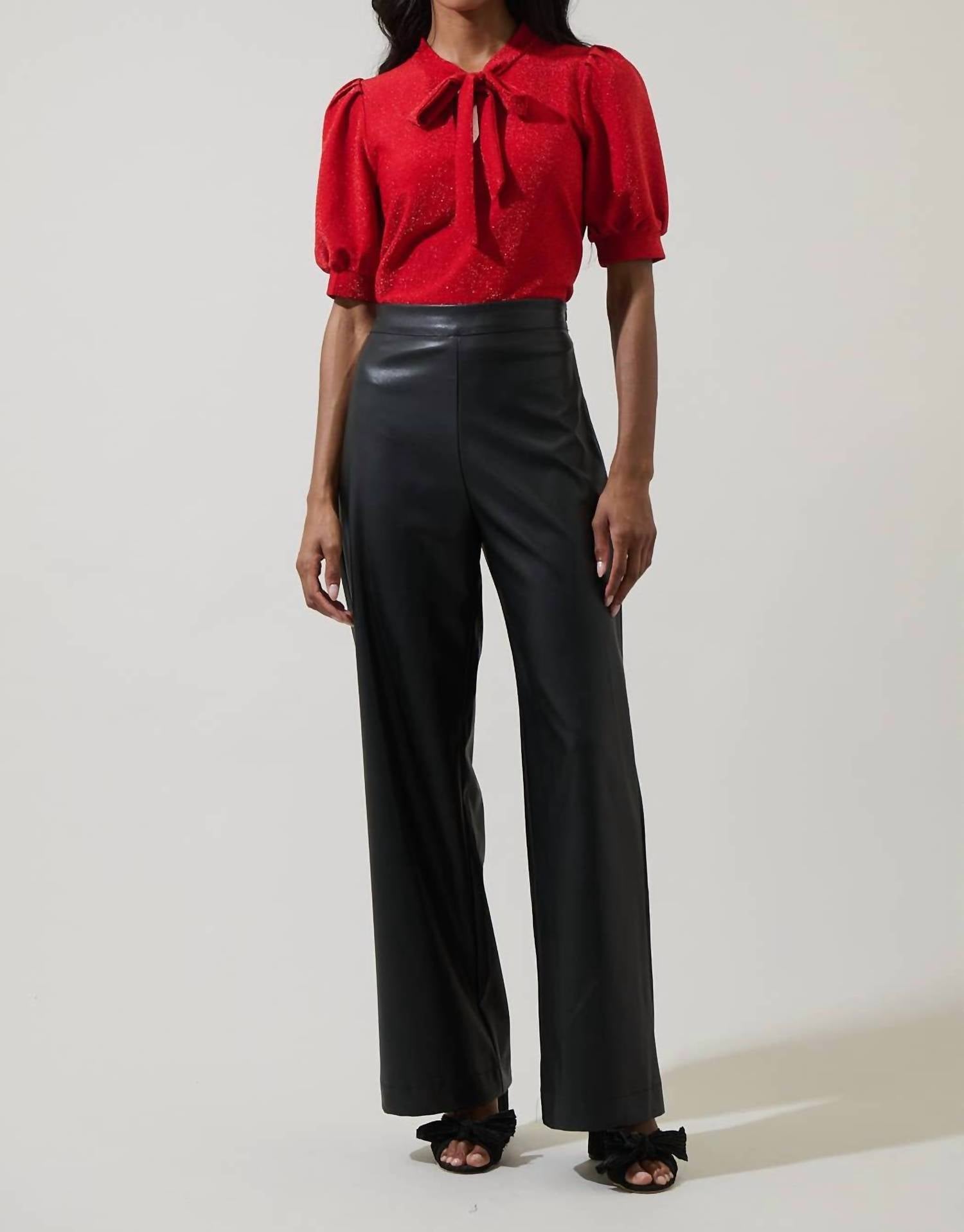 Sugarlips - Lisette Shimmer Bow Tie Top