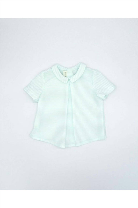 Fina Ejerique - Girl's Triped Collared Baby Top