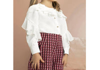 Abel & Lula - Kid's Chiffon Ruffle Blouse