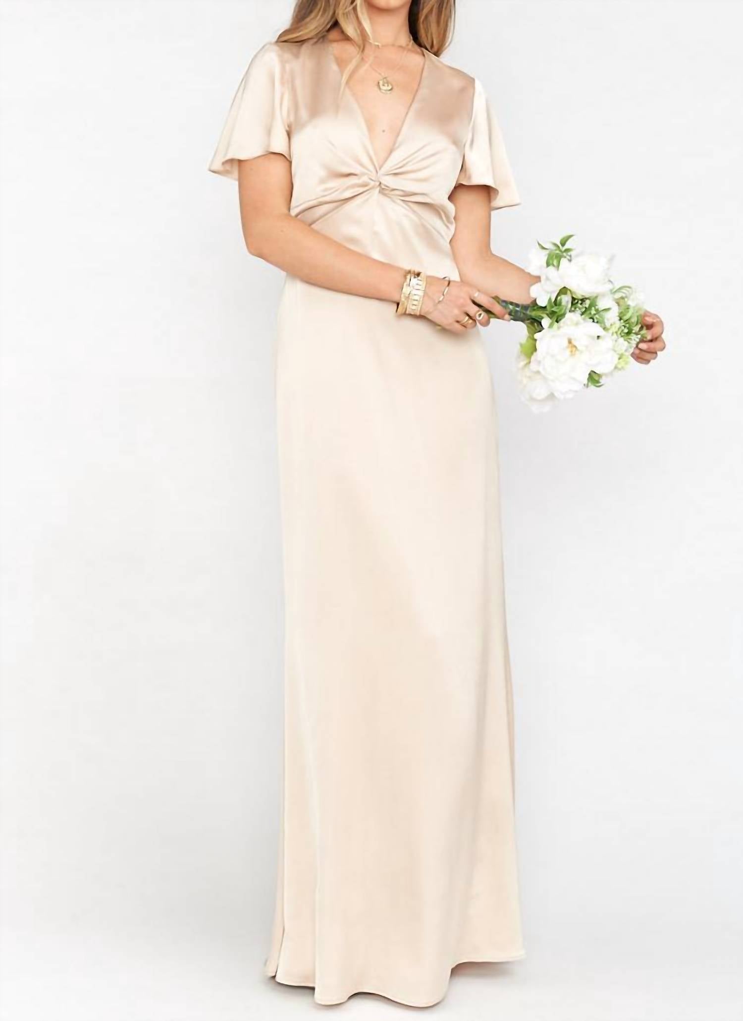 Show Me Your Mumu - Luxesatin Rome Twist Gown