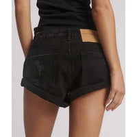 ONE TEASPOON Bandit Low Waist Short in black - women's shorts - alternate view