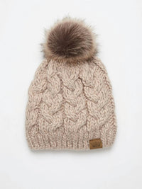 Panache - Women's Cable Knit Pom Hat