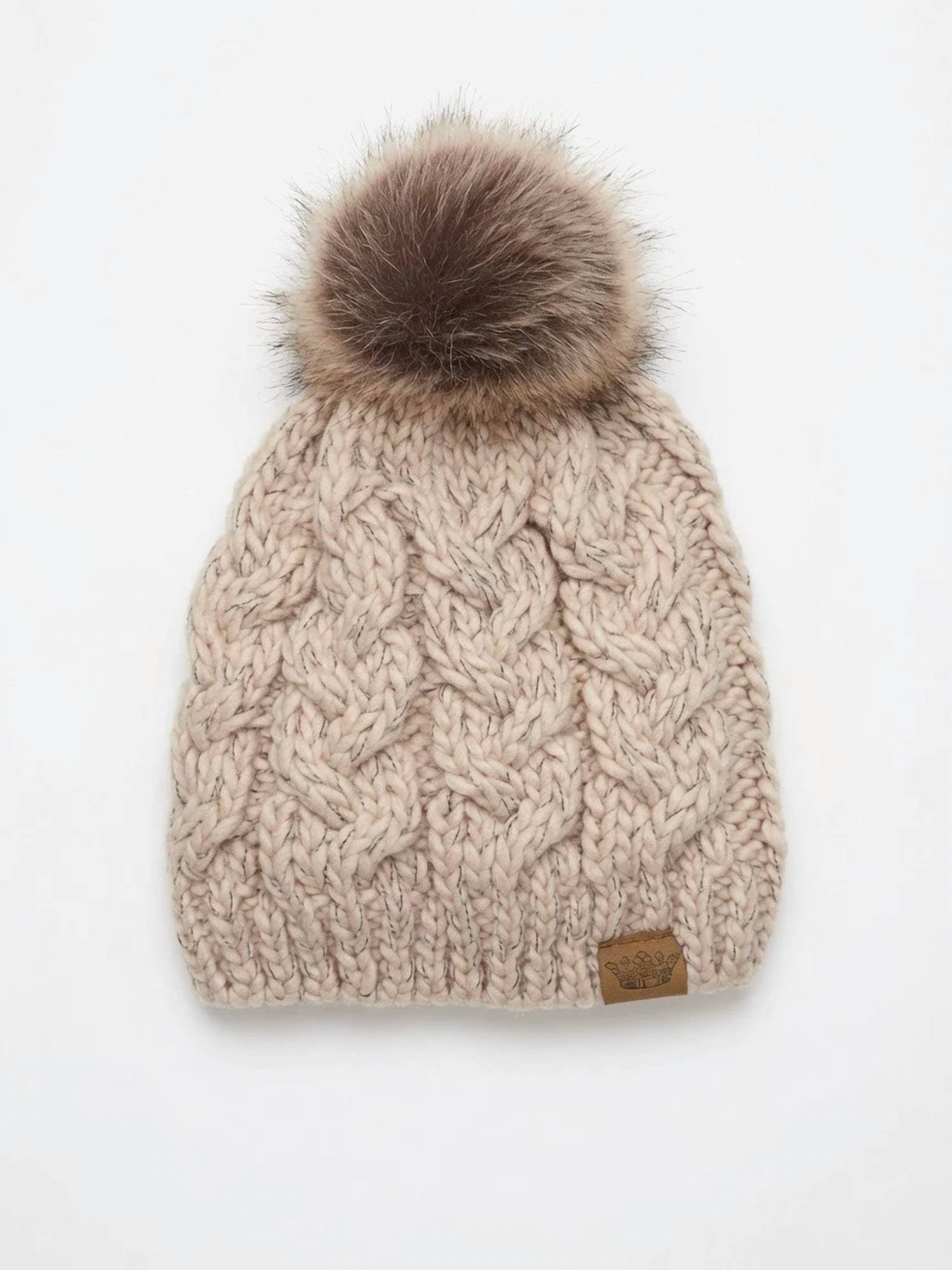 Panache - Women's Cable Knit Pom Hat