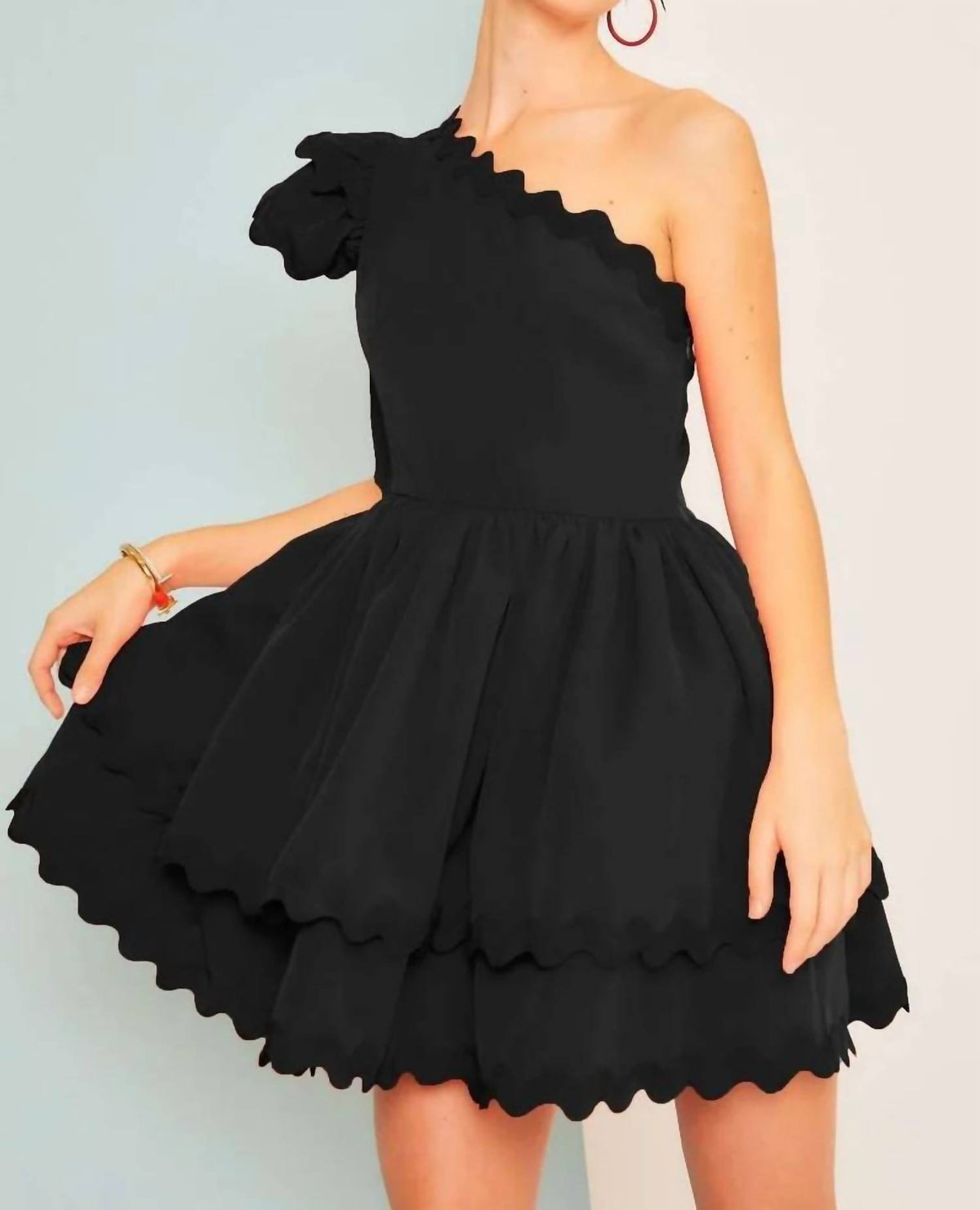 Mainstrip - One Shouldered Ric Rac Dress