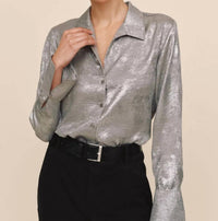 Bella Dahl - Flowy Wide Collared Button Down Shirt