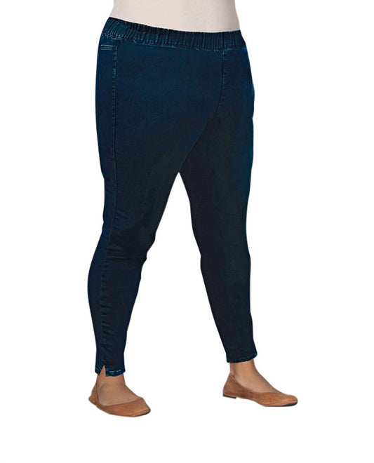 On The Plus Side - Plus Size Premium High Rise Denim Jegging