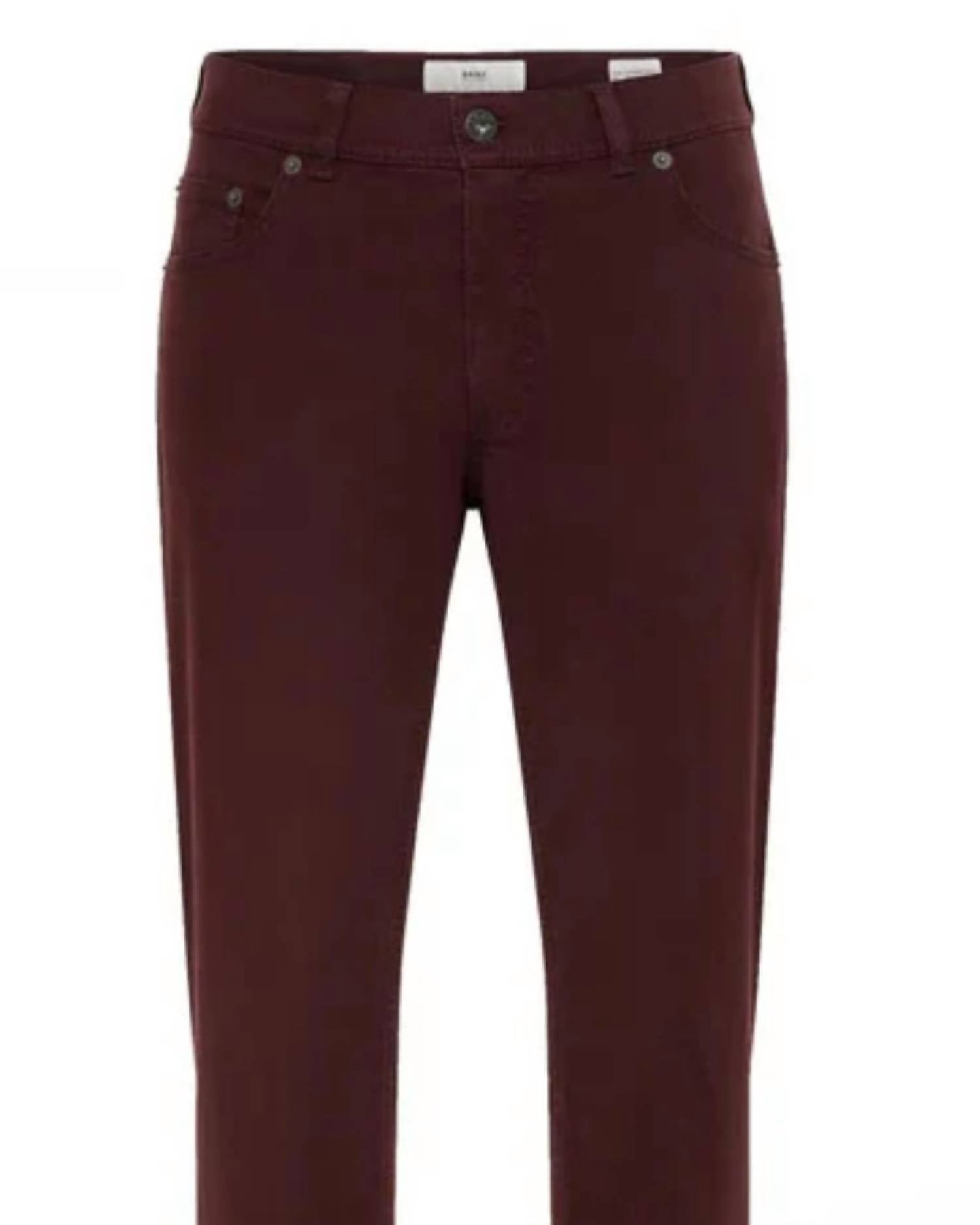 Brax Men's Marathon 4 Seasons Cooper Fancy Pant in vineyard - men's jeans - detail view