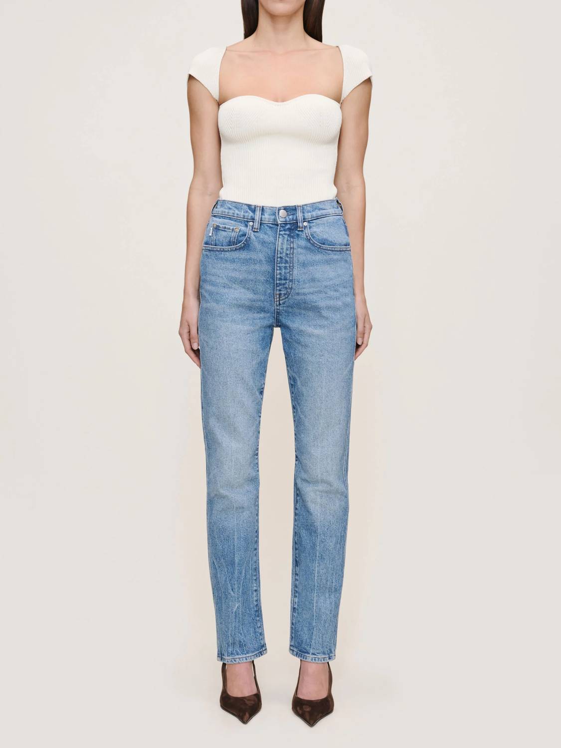 DL1961 - Women's Kristy Cigarette High Rise 29" Jeans in meadow lake - women's jeans