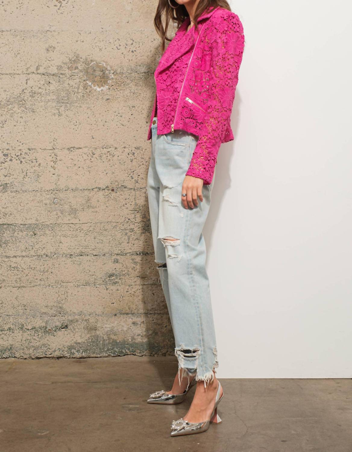 Blue B - Night Lace Moto Jacket