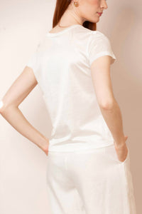 Jessie Liu - Alice Silk Cotton T-shirt