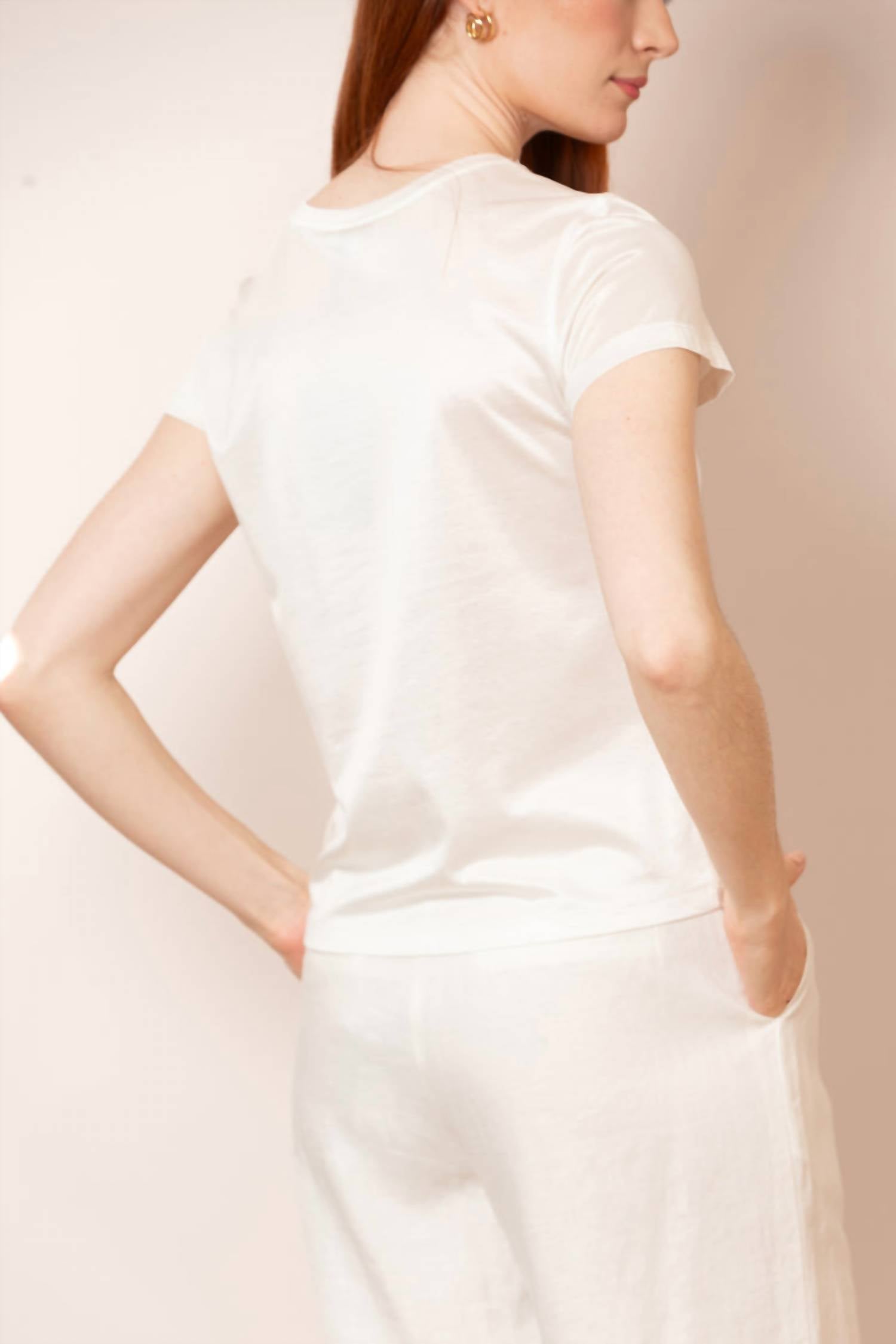 Jessie Liu - Alice Silk Cotton T-shirt