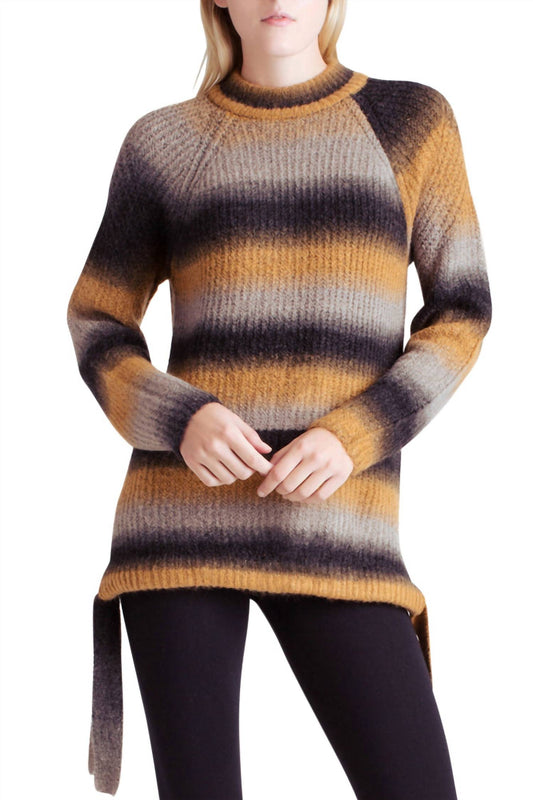 Kensie - Stripes Fuzzy Knit Ombre Sweater