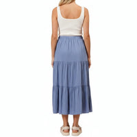 Lucy Paris - Anne Tiered Midi Skirt