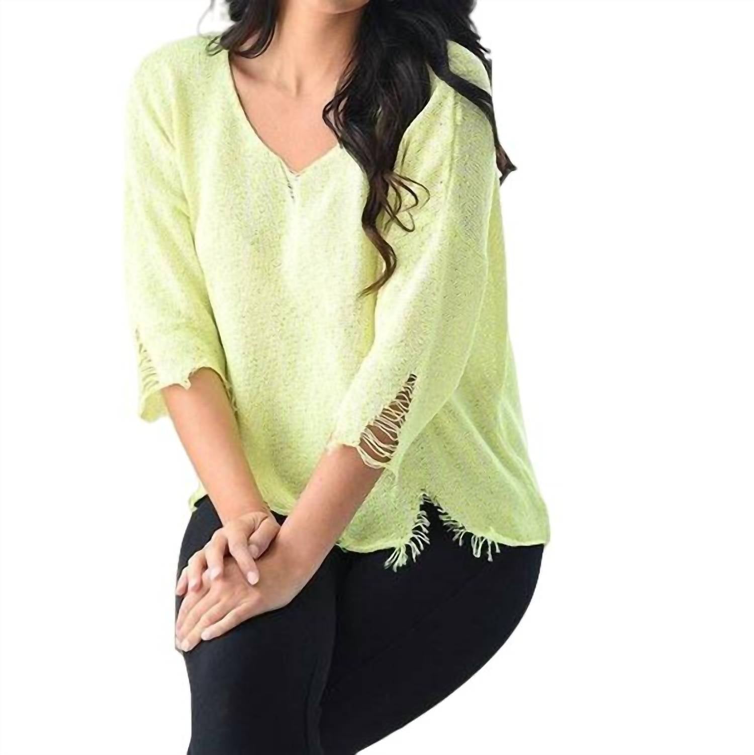 Kendall Raw Cut Crochet Top