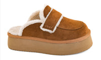 Corkys Footwear Women's Veg Out Clog in tobacco faux suede - women's shoe