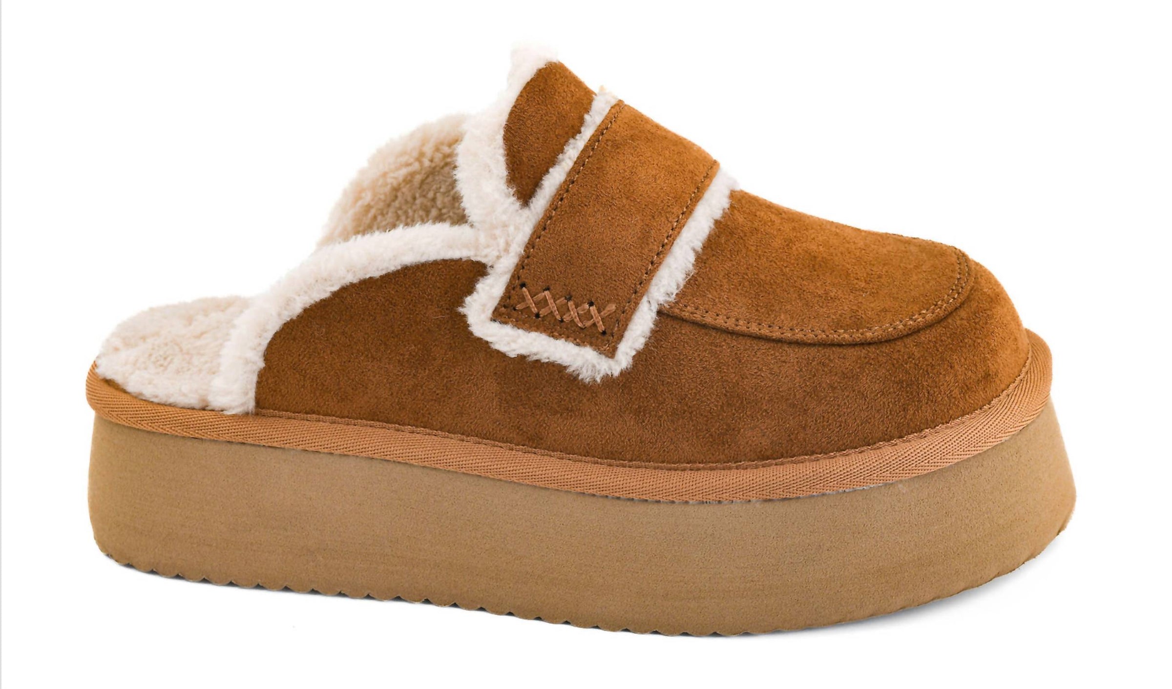 Corkys Footwear Women's Veg Out Clog in tobacco faux suede - women's shoe