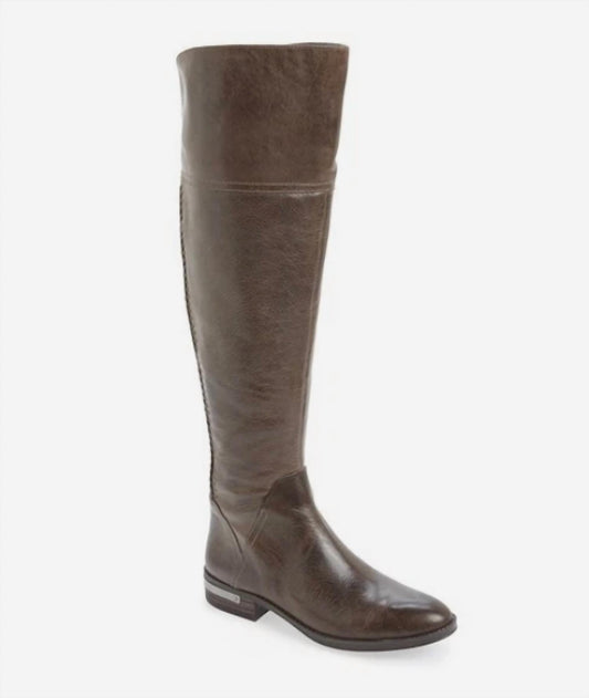 Vince Camuto - Women's Distressed Look Over The Knee Leather Riding Boots