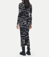 Desigual - Midi Dress With Phrases