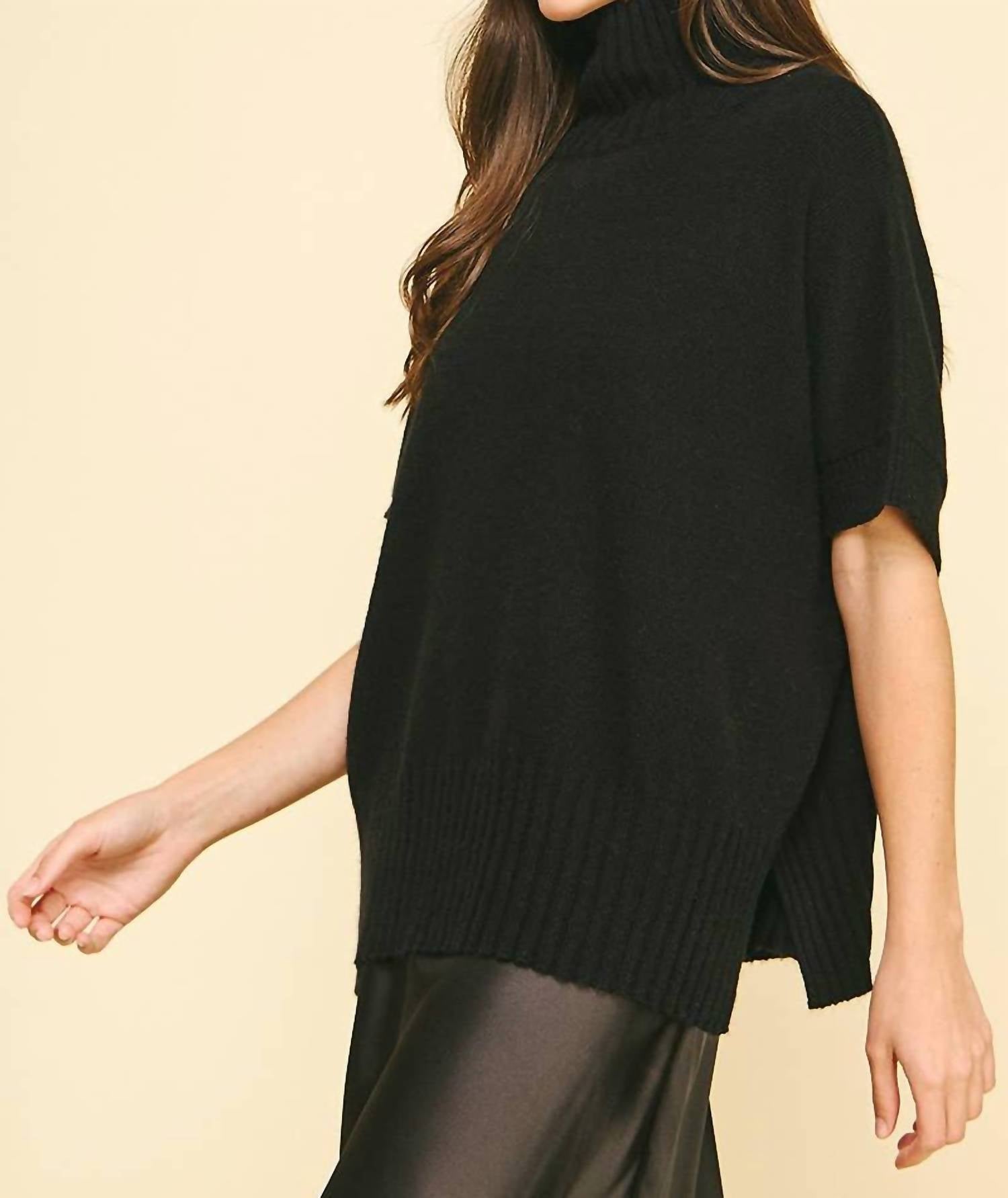 Pinch - Turtle Neck Short Sleeve Sweater
