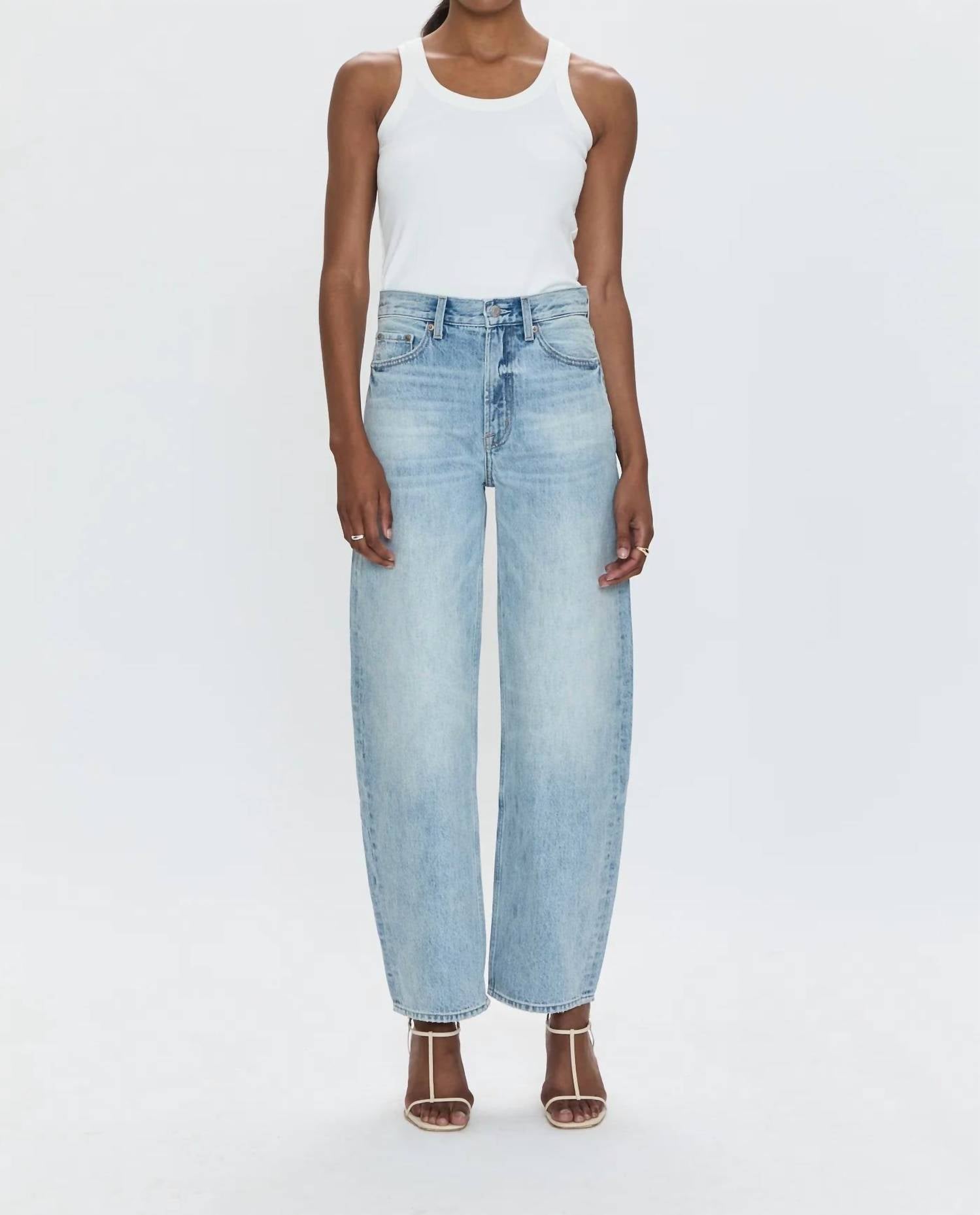 Pistola - Wes High Rise Barrel Jeans