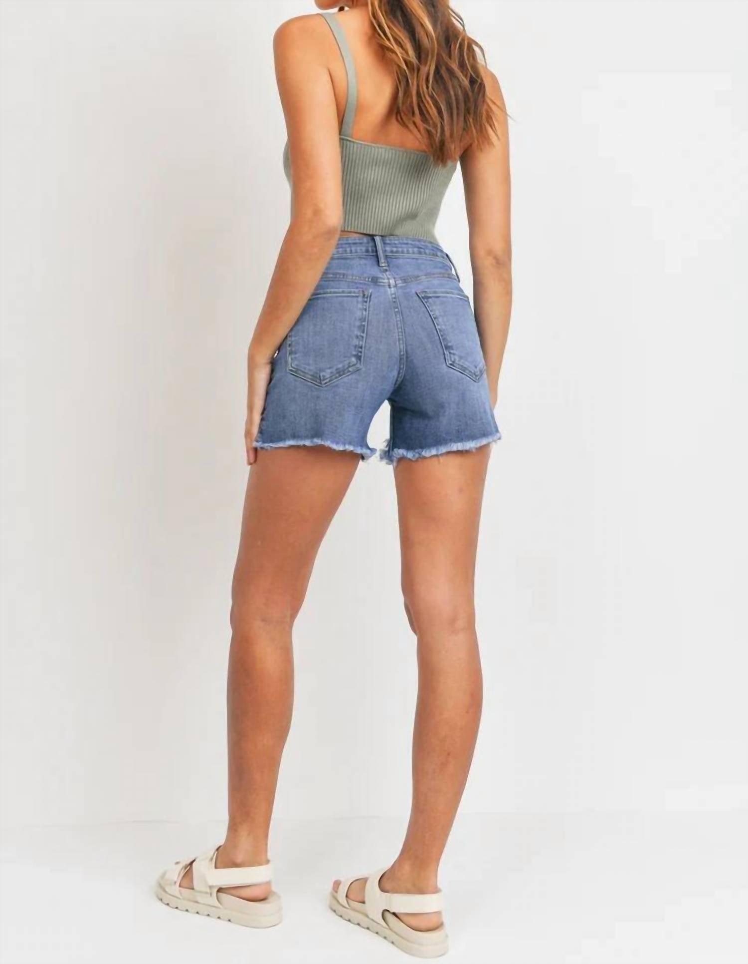 Just Black Denim - Tomboy High Rise Jean Short
