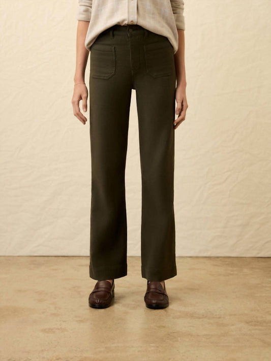 Faherty - Stretch Terry Patch Pocket Wide-leg Pant