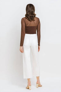 Vervet By Flying Monkey - High Rise Crop Wide Leg Jeans