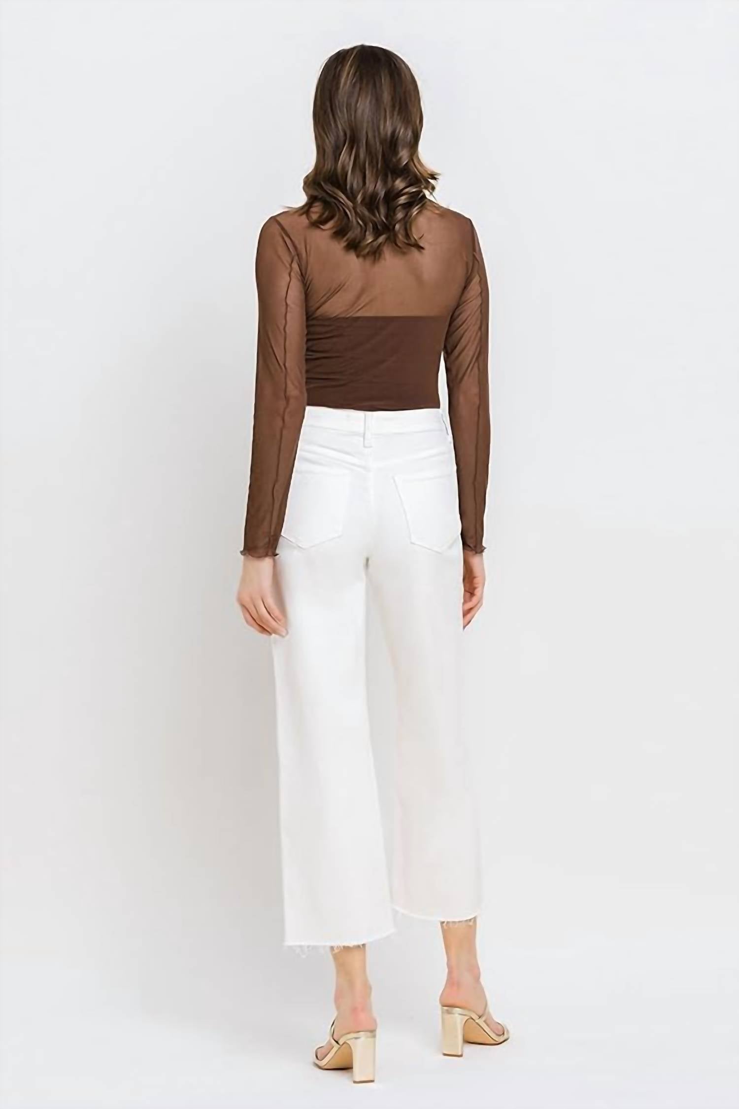 Vervet By Flying Monkey - High Rise Crop Wide Leg Jeans
