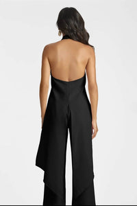 SACHIN & BABI Sabrina Halter Neck Top in black - women's tank top - detail view