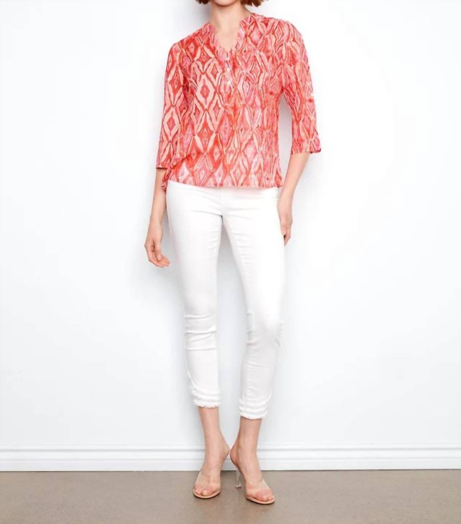 Charlie B - Geometric Print Blouse