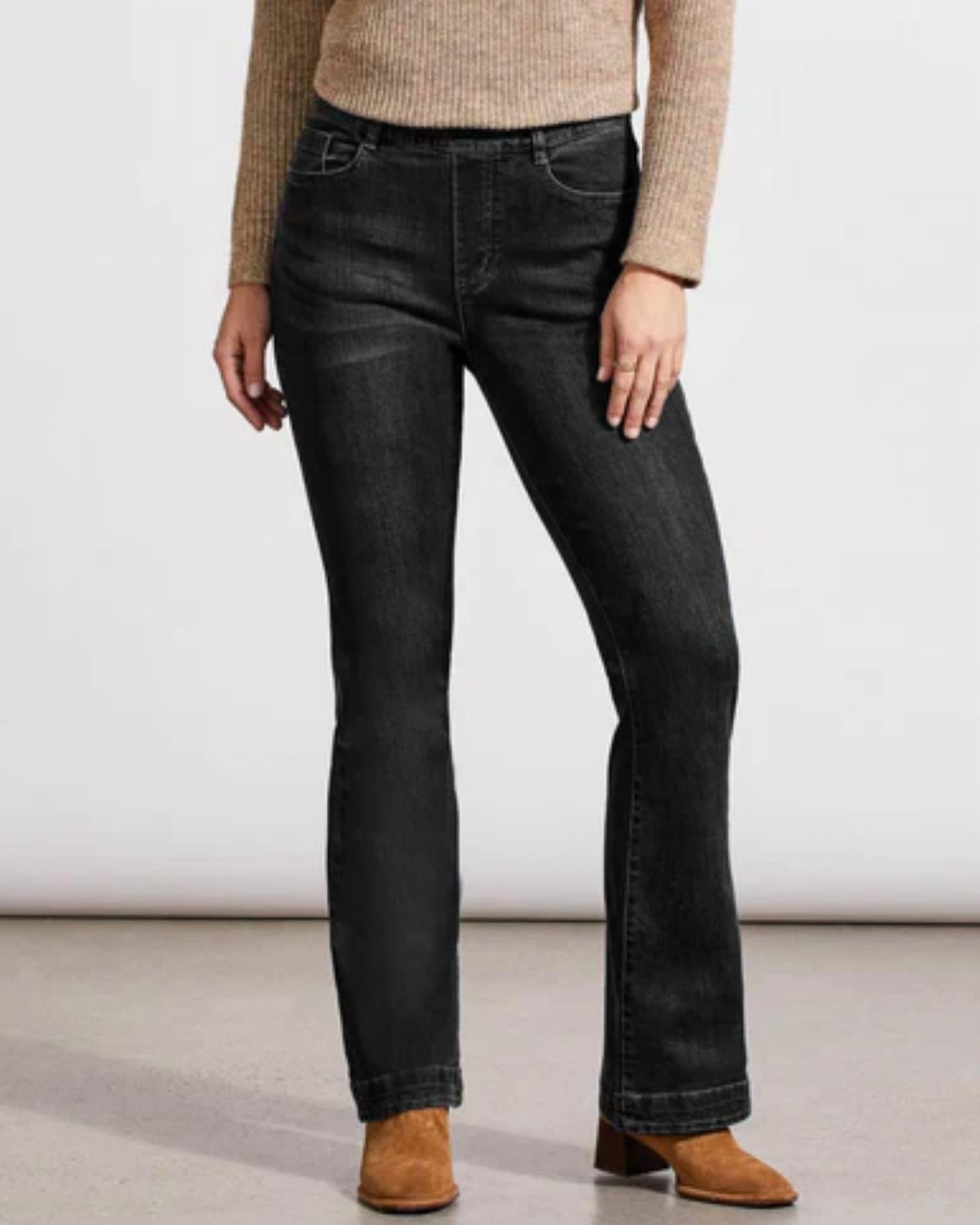 Tribal - Audrey Pull-on Flare Jeans
