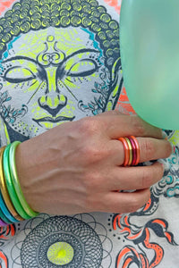 Woman Shops World - Women's Thai Buddhist Temple Kumlai Stackable Ring