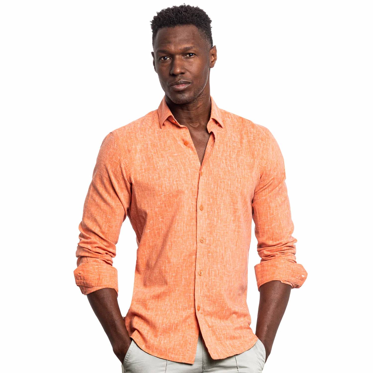 Eight X - Looks Like Linen Button Down Shirt