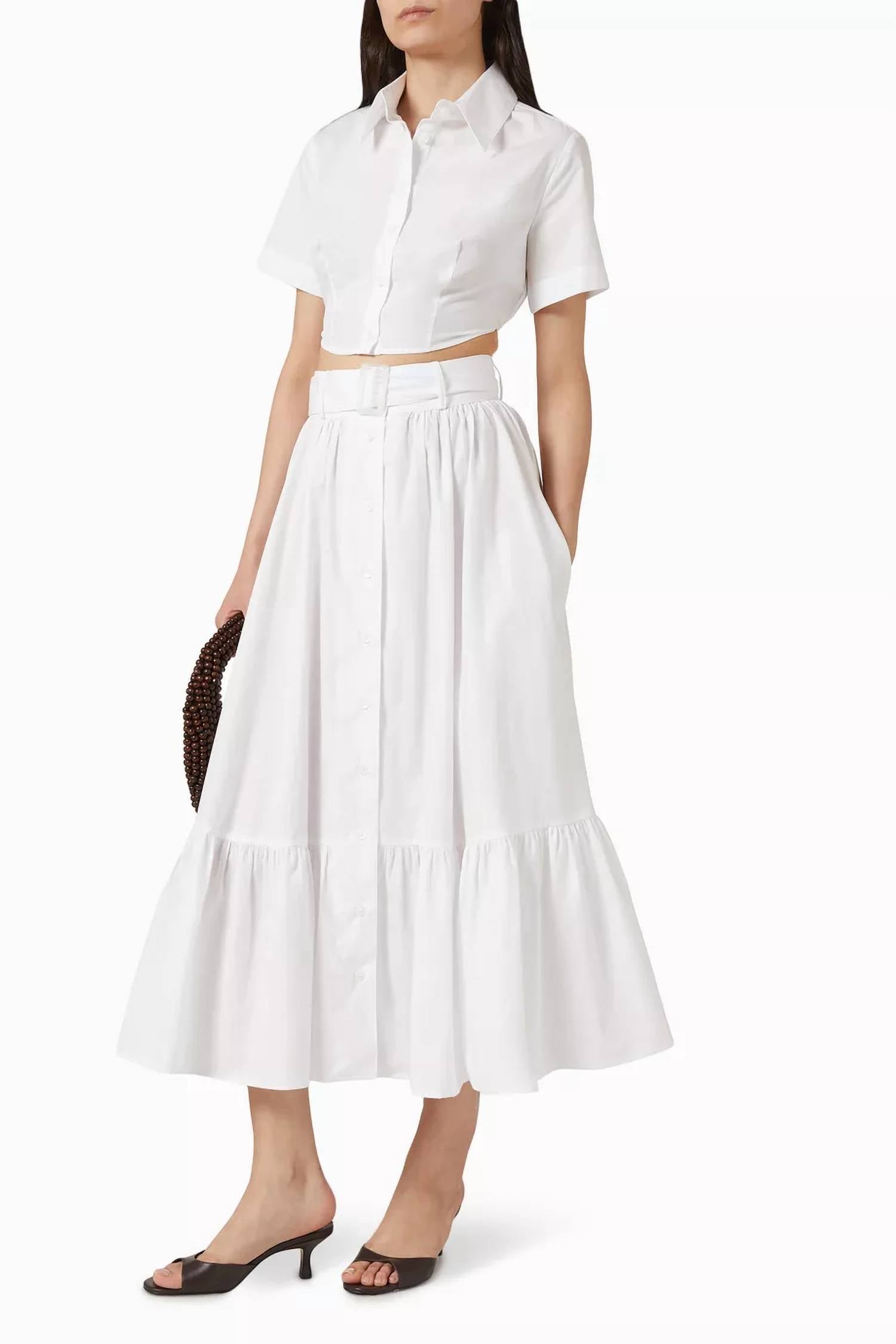 Matthew Bruch - Button Down Midi Skirt