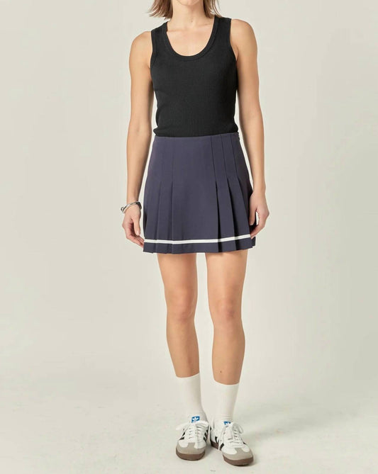 English Factory - Pleated Mid-rise Skort